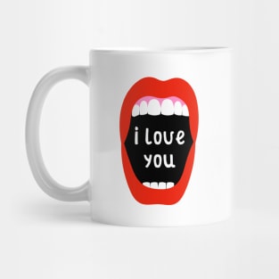 Big Mouth - I Love You Mug